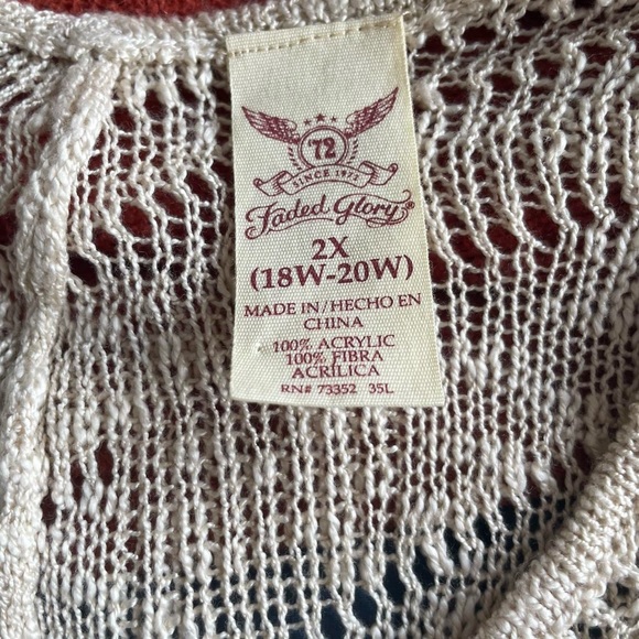 Faded Glory knit sweater/tunic. - Picture 3 of 3